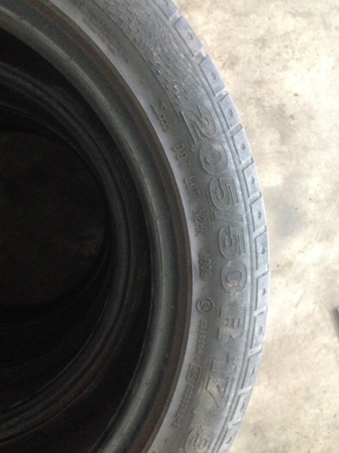 4 opony 205/50/17 Continental sport contact 2 93w