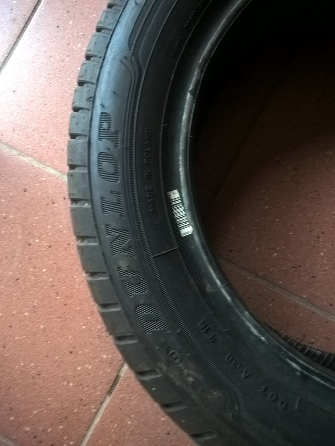 4 opony 165/65R15 Dunlop Sport Bluresponse 2017r