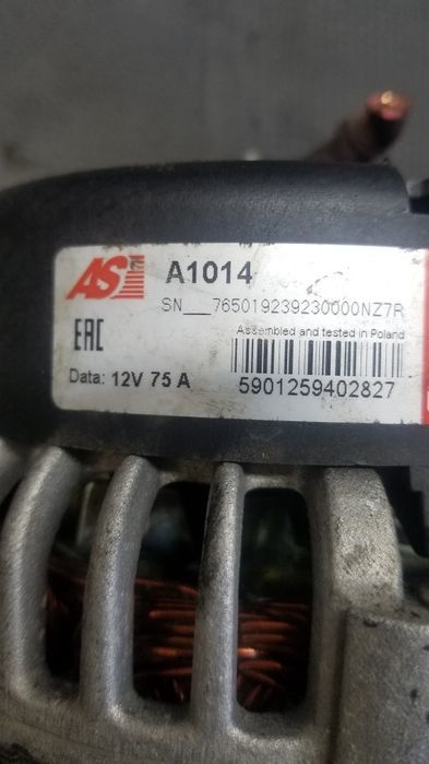 Alternator as-pl 75 a a1014 Renault Clio Kangoo Twingo